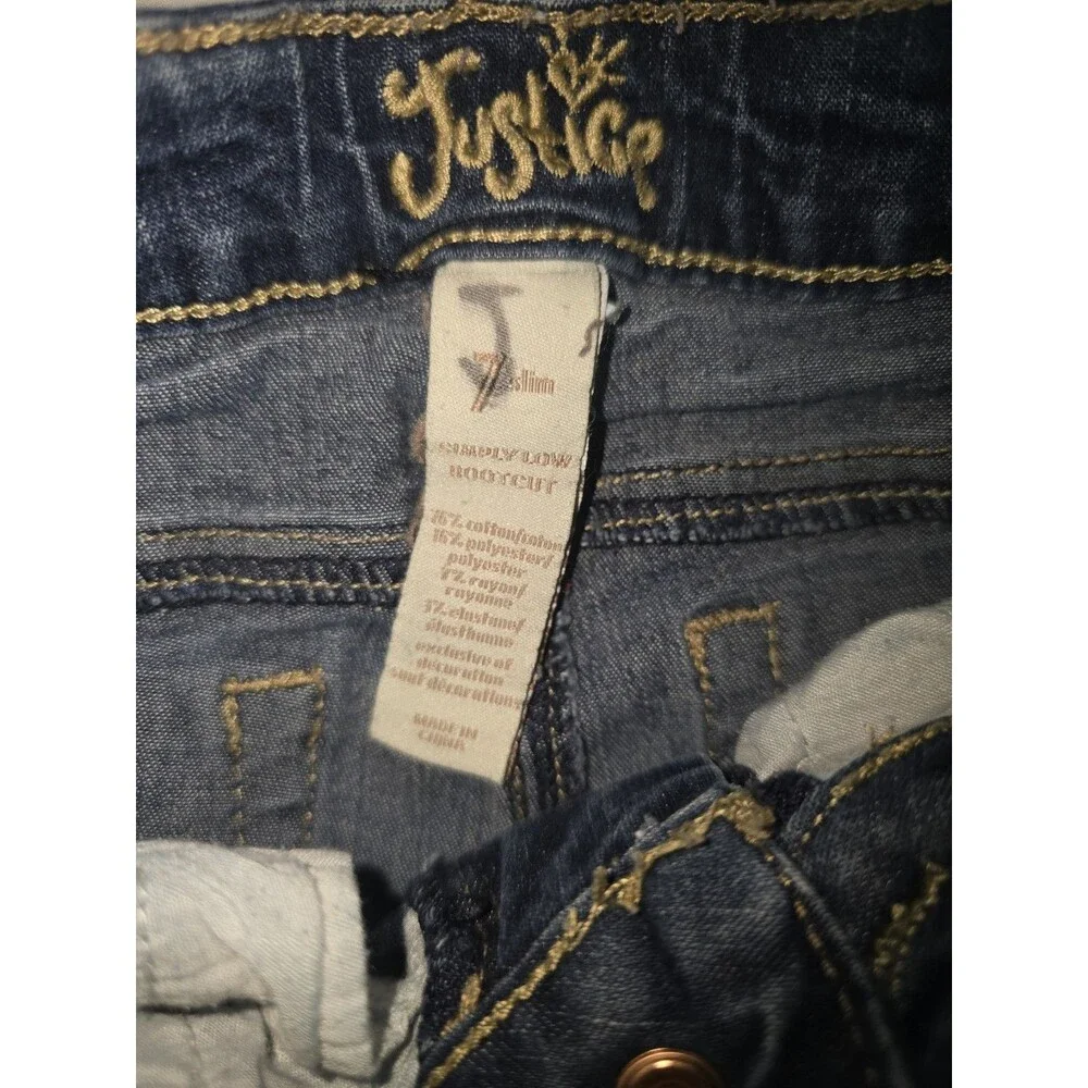 Justice Girls Jean Low Simply Low Bootcut Size 7 Jeans